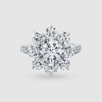 Sunflower Large Diamond Ring